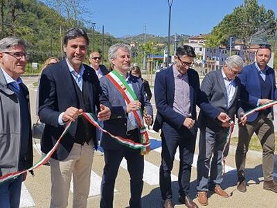 Inaugurato il nuovo parcheggio allo stadio di Saltocchio allo studio gli interventi per il ripristino dell'agibilità delle tribune