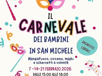 Il Carnevale dei bambini in piazza San Michele torna sabato 7 febbraio con giochi, magia e spettacoli per tutte le famiglie