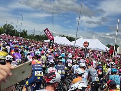 Il Giro d'Italia a Porcari, la soddisfazione del presidente Confcommercio Giannini per una giornata che resterà nella storia del paese