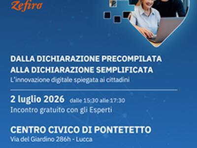 Punto Digitale Facile: a Pontetetto giovedì 2 luglio c'è un incontro dedicato alla dichiarazione dei redditi