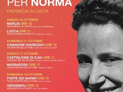 "Una Rosa per Norma Cossetto" torna in provincia di Lucca con otto appuntamenti