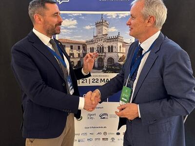 Il vice sindaco Fabio Barsanti interviene alla quarta edizione di Sportcity Meeting a Fiuggi