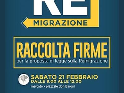Remigrazione: raccolta firme di Difendere Lucca sabato al mercato in Don Baroni