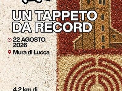 Lucca pronta alla sfida del Guinness: sabato 22 agosto oltre quattro chilometri di infiorata sulle Mura. Ecco orari e dettagli