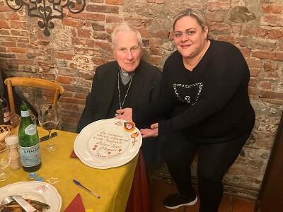 All'Oste di Lucca grande accoglienza per il cardinale Michael Louis Fitzgerald