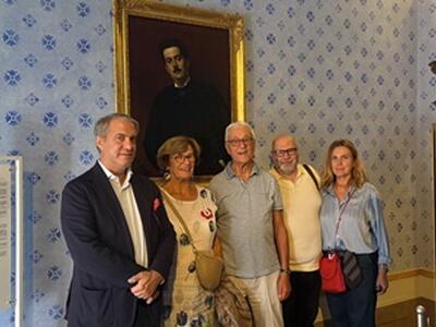 Pier Cappiello in visita al Puccini Museum Casa natale