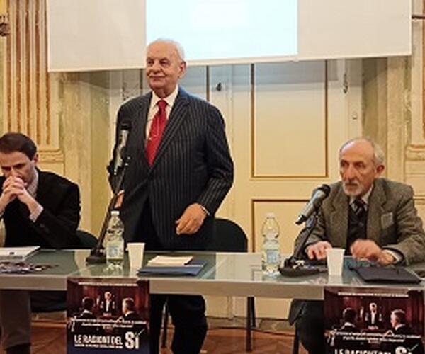 Referendum: Marcello Pera a sostegno del sì: a Villa Bottini non c'è spazio per il dubbio