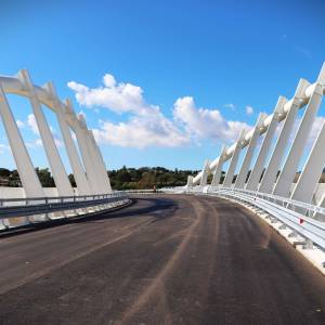Nuovo ponte sul Serchio - asfalto impalcato