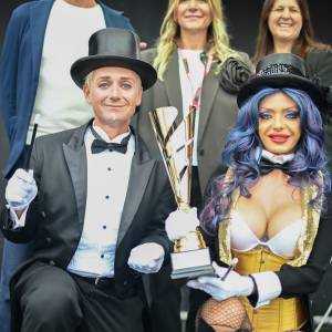 Celli, Consani, Bianchi con la coppia vincitrice