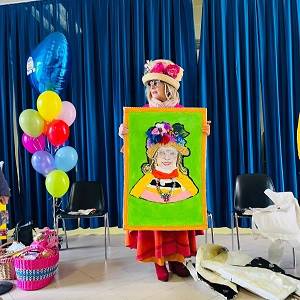 zia Caterina e ritratto lab. inclusione